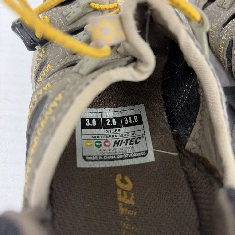 Hi-Tec Multiterra Aero Jr Youth 3 Hiking Water Sandals Closed Toe Bungee Y2K T17